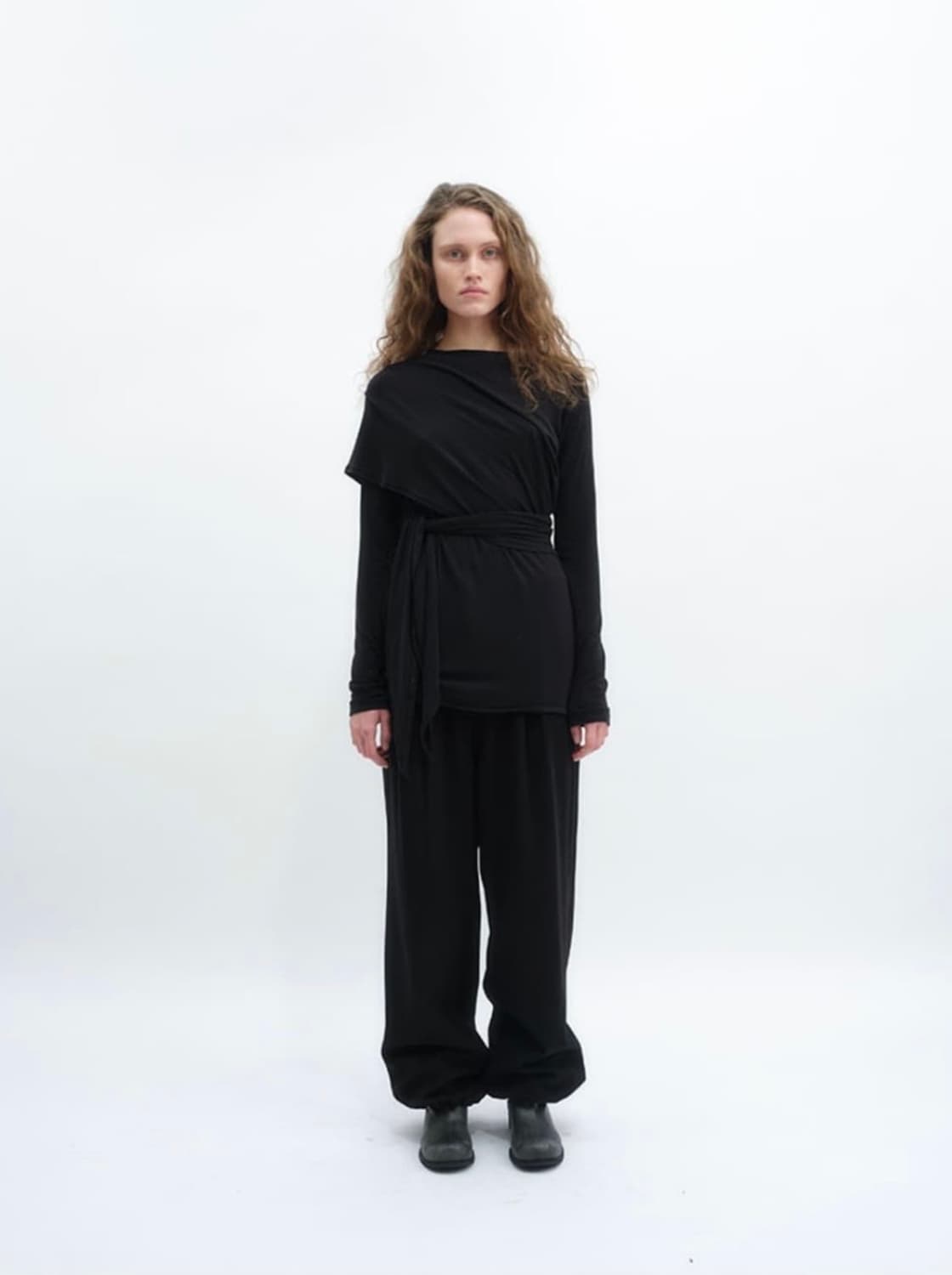 리포스 repos Wrap Jersey T-shirts 상품이미지3