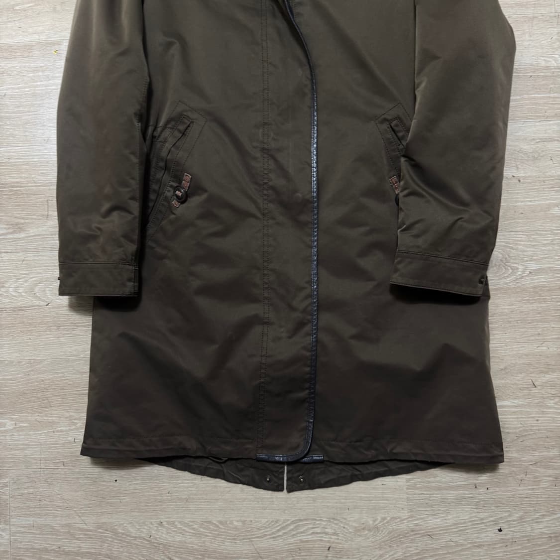 헤지스 모피안감 후드 야상 자켓 상품이미지3