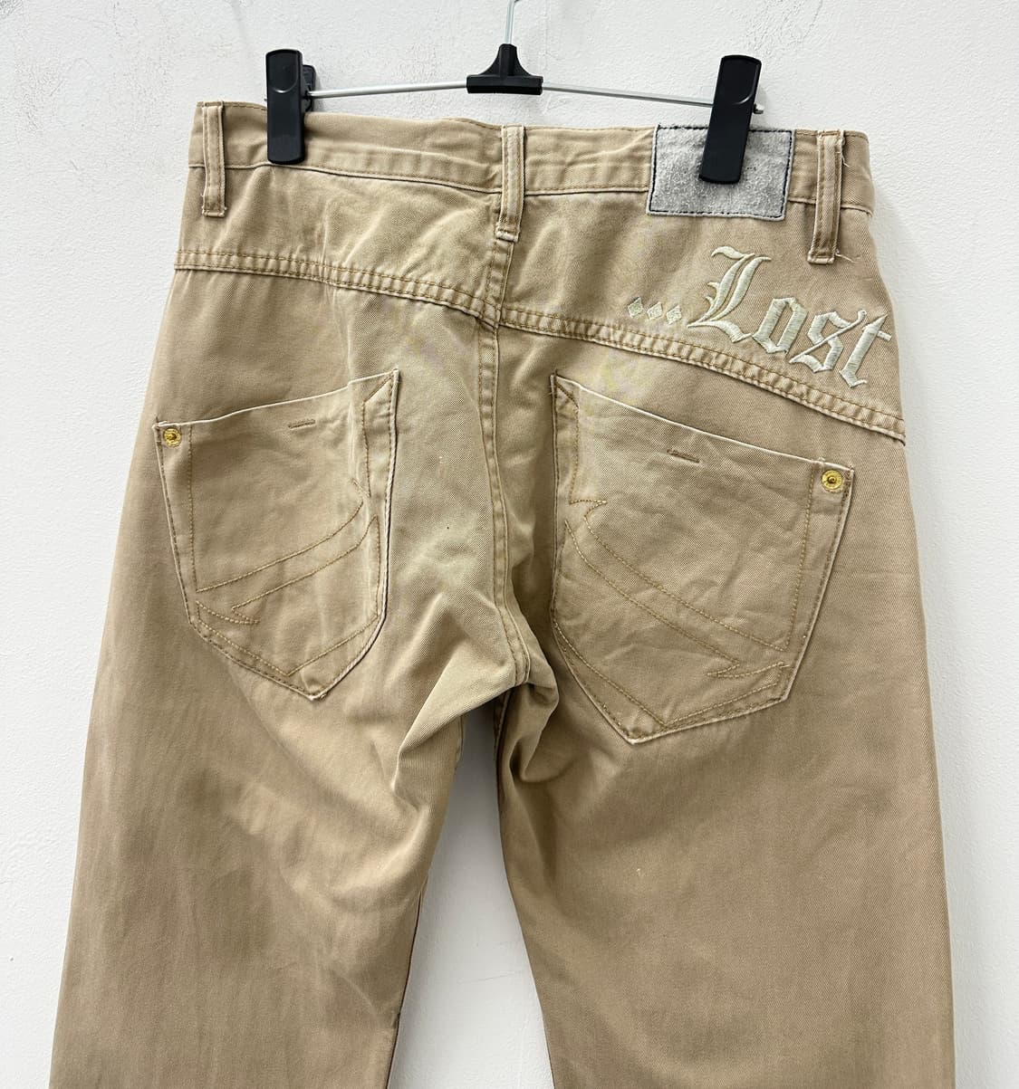 Lost punk lettering zipper detail pants  상품이미지10