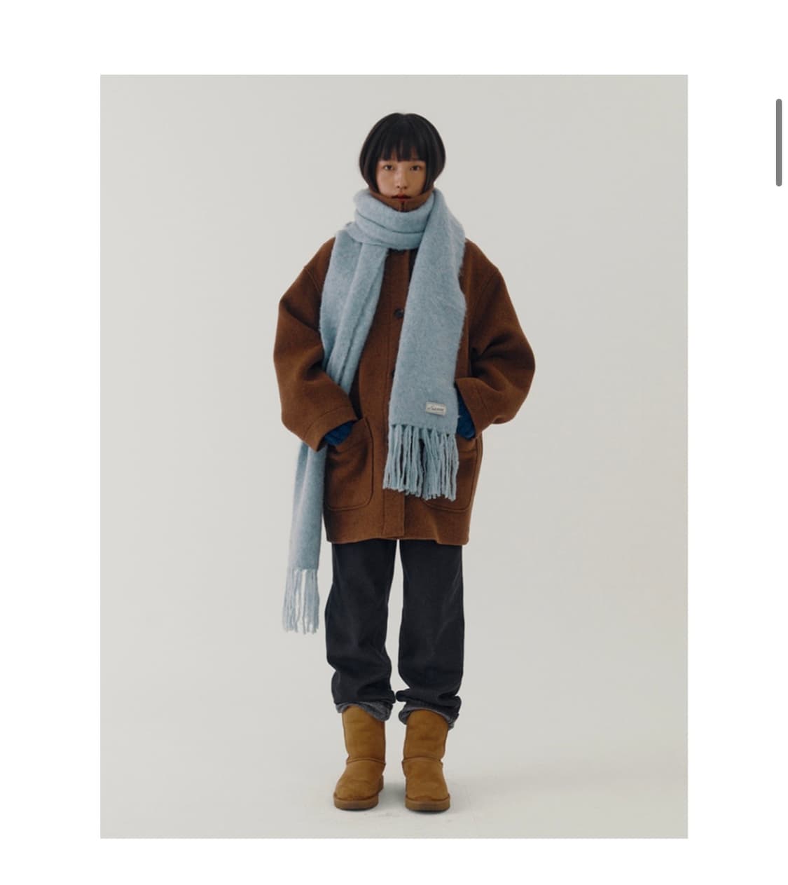 시엔느 Gentle Dog Muffler (Sky Blue) 목도리 상품이미지5