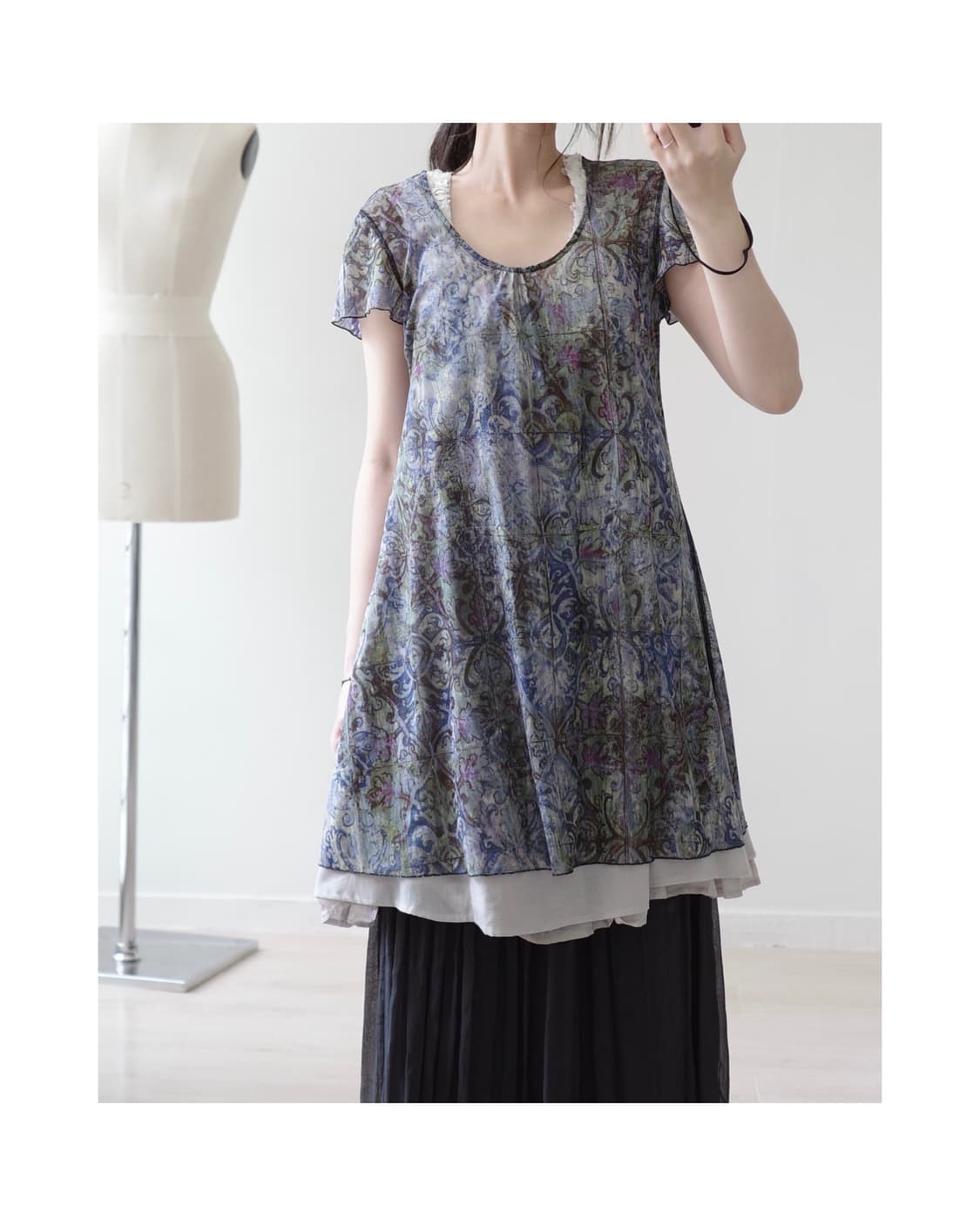 Mone sheer one-piece 상품이미지2