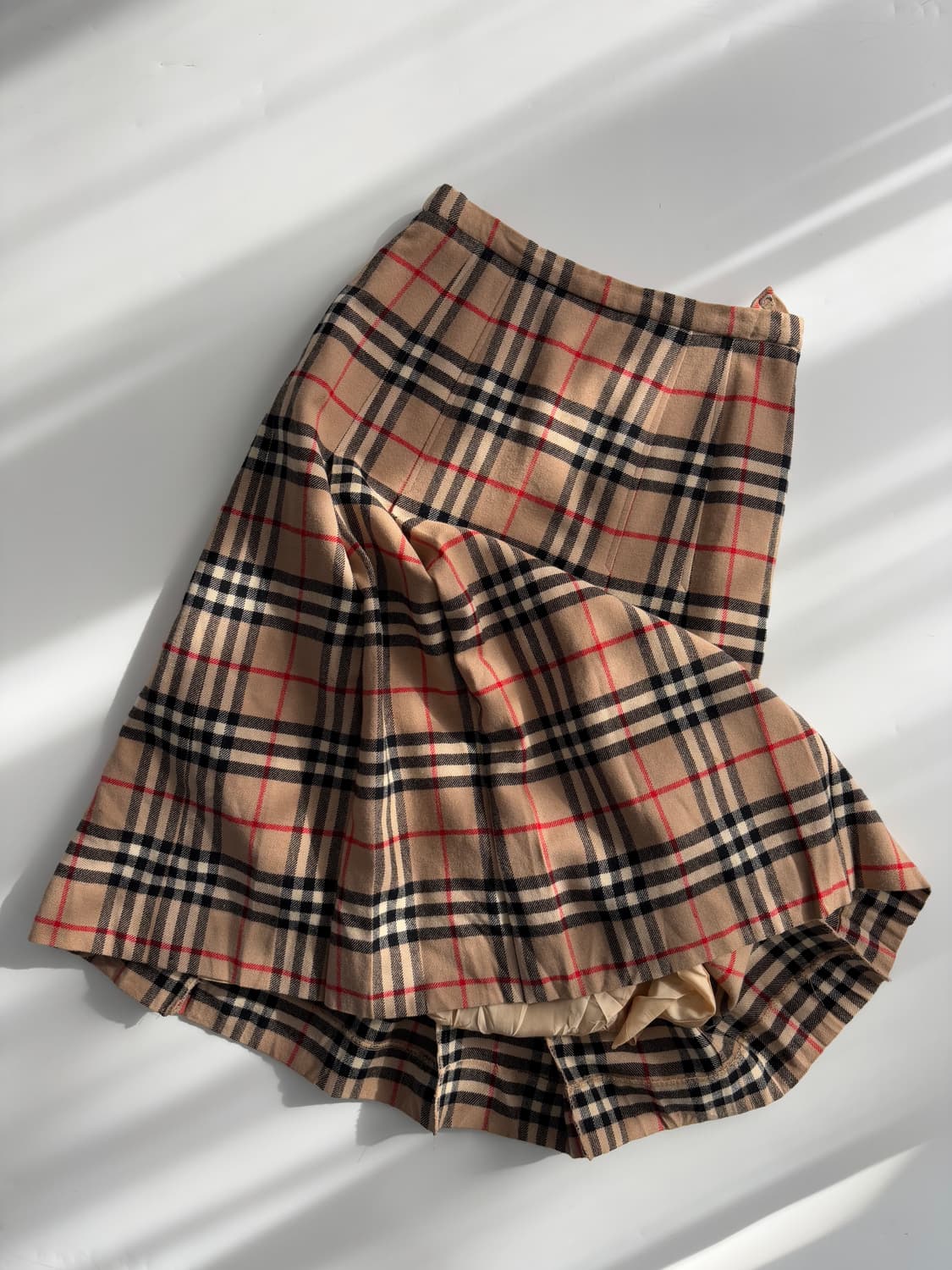 Burberrys 버버리 노바체크 플리츠 울 미디 스커트 상품이미지4