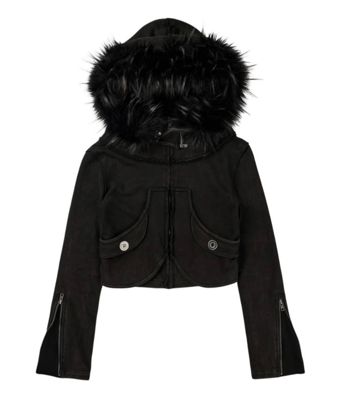 (새상품) 보니앤키예 퍼 후드집업 2사이즈 판매 상품이미지1