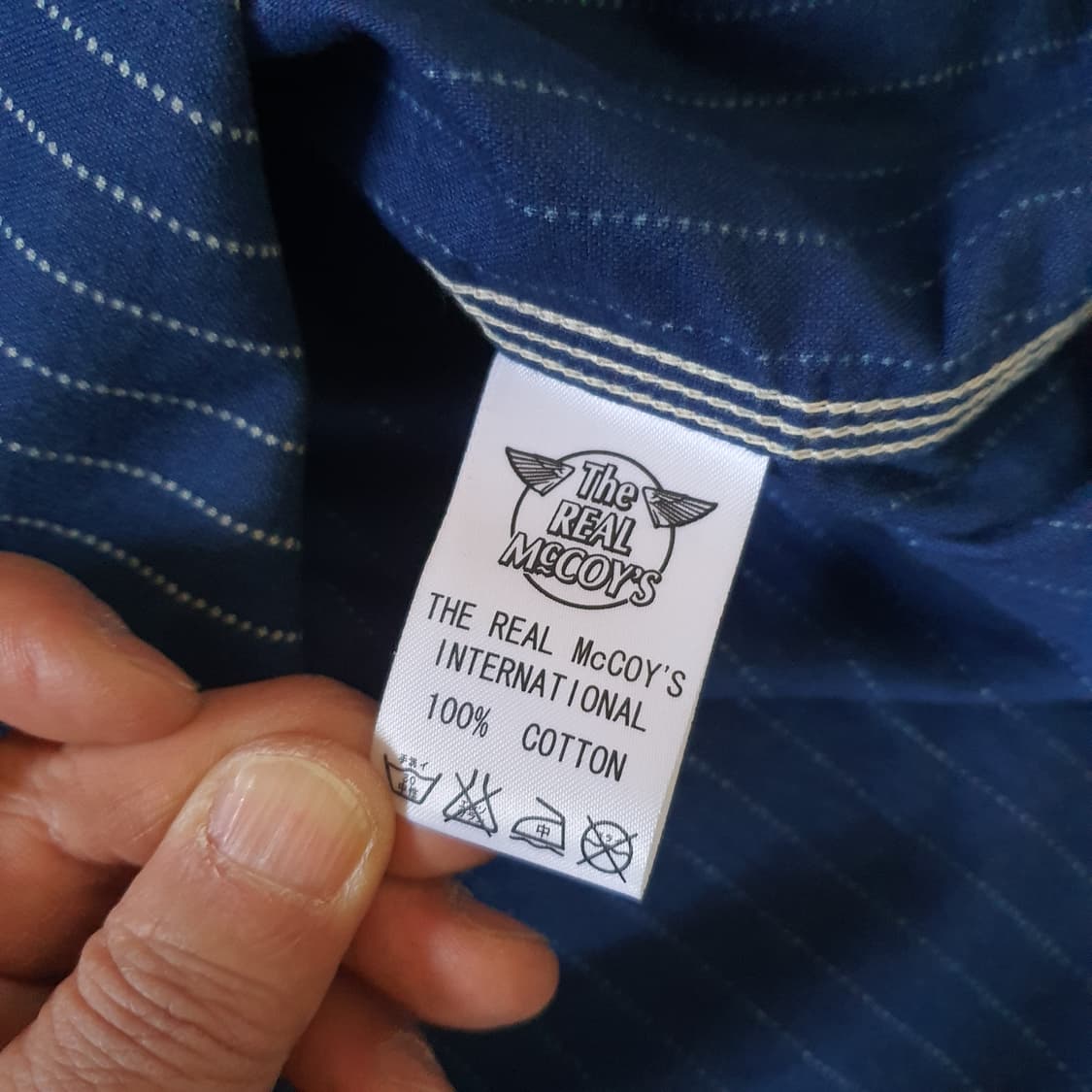 리얼맥코 더블 다이아몬드 와바시 스트라이프 워크 셔츠 상품이미지6