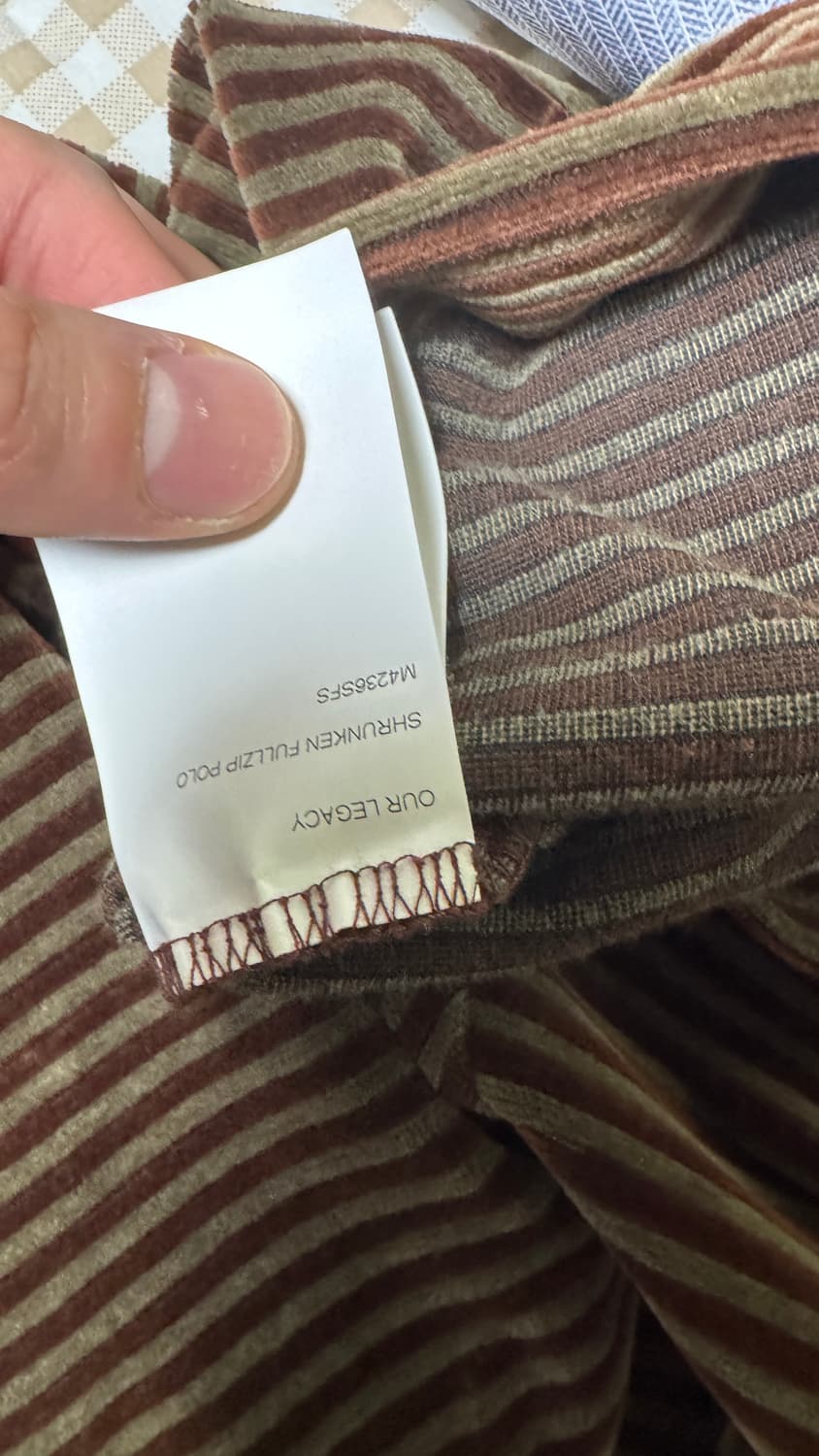 50) 아워레가시 슈렁큰 shrunken fullzip polo 상품이미지6