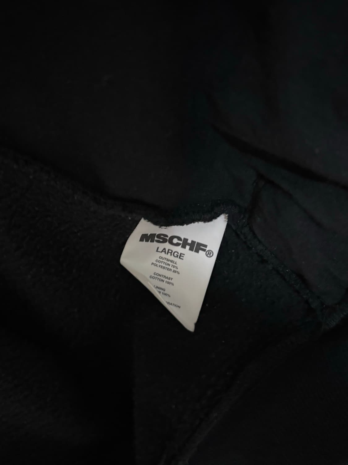 (L) 미스치프 와플 후드집업 블랙 상품이미지7