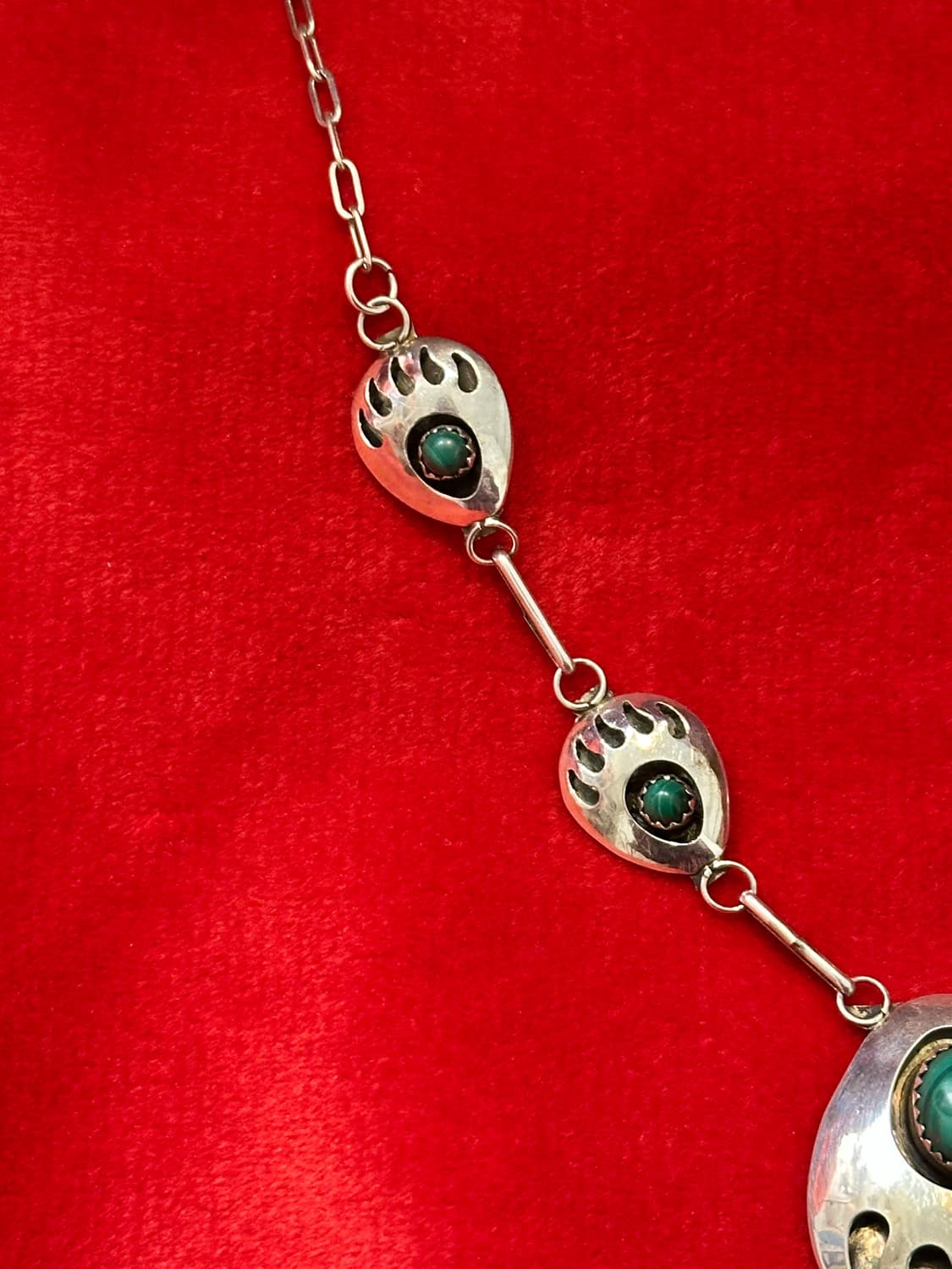 Navajo Bear Paw 925Silver Necklace 상품이미지4