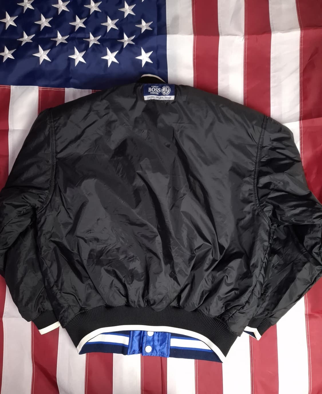 오리지날 90's 일본판 산토리보스커피 리버서블 스타디움 자켓 상품이미지10