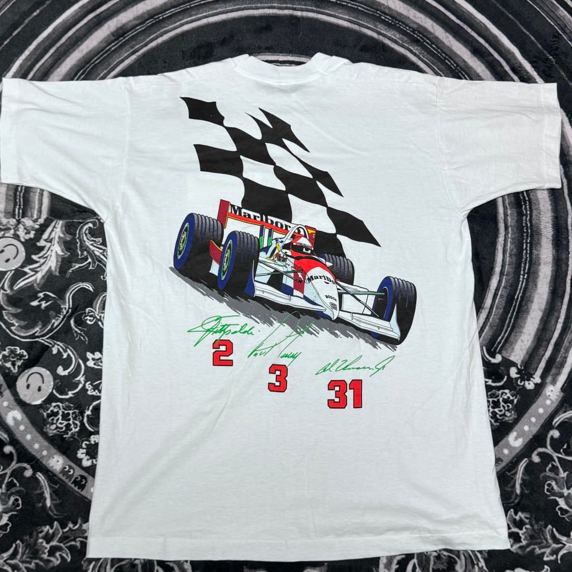 (XL)90s 빈티지 말보로 프로모 레이싱 반팔 티셔츠 상품이미지1