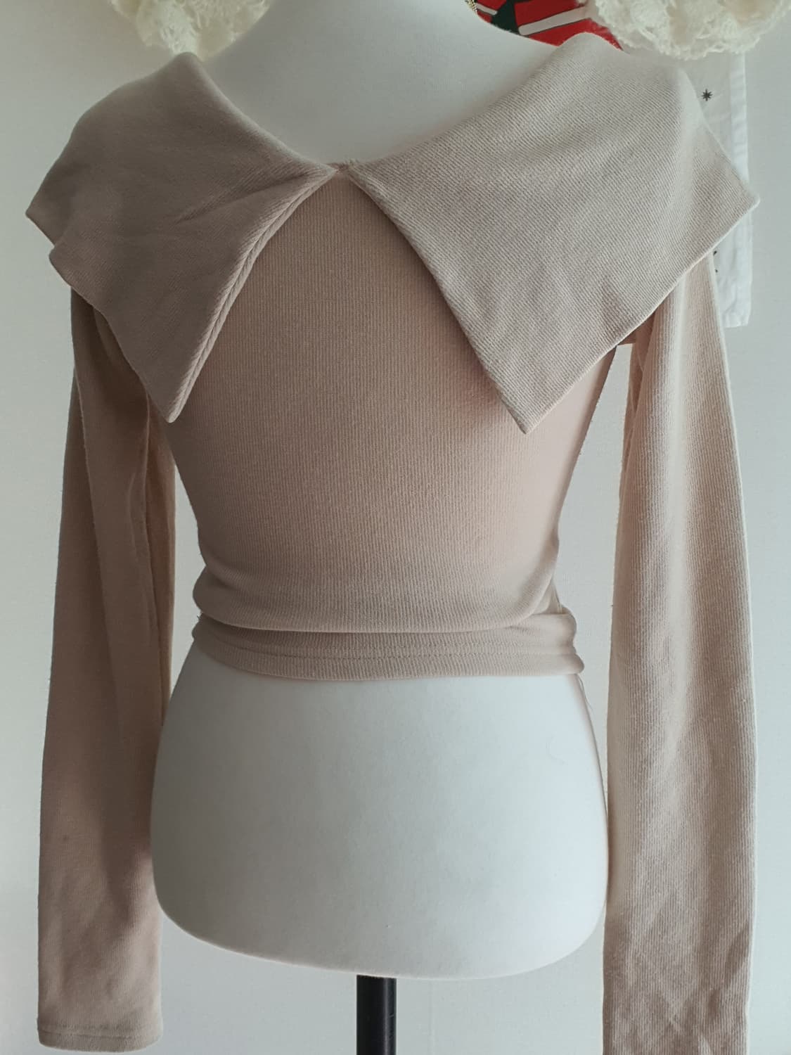 [빈티지] 오프숄더 집업 니트 가디건 상품이미지3