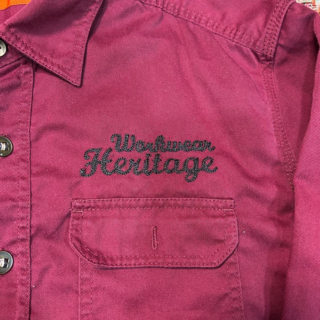 [L] 00s 디키즈 자수패치 워크셔츠 상품이미지2