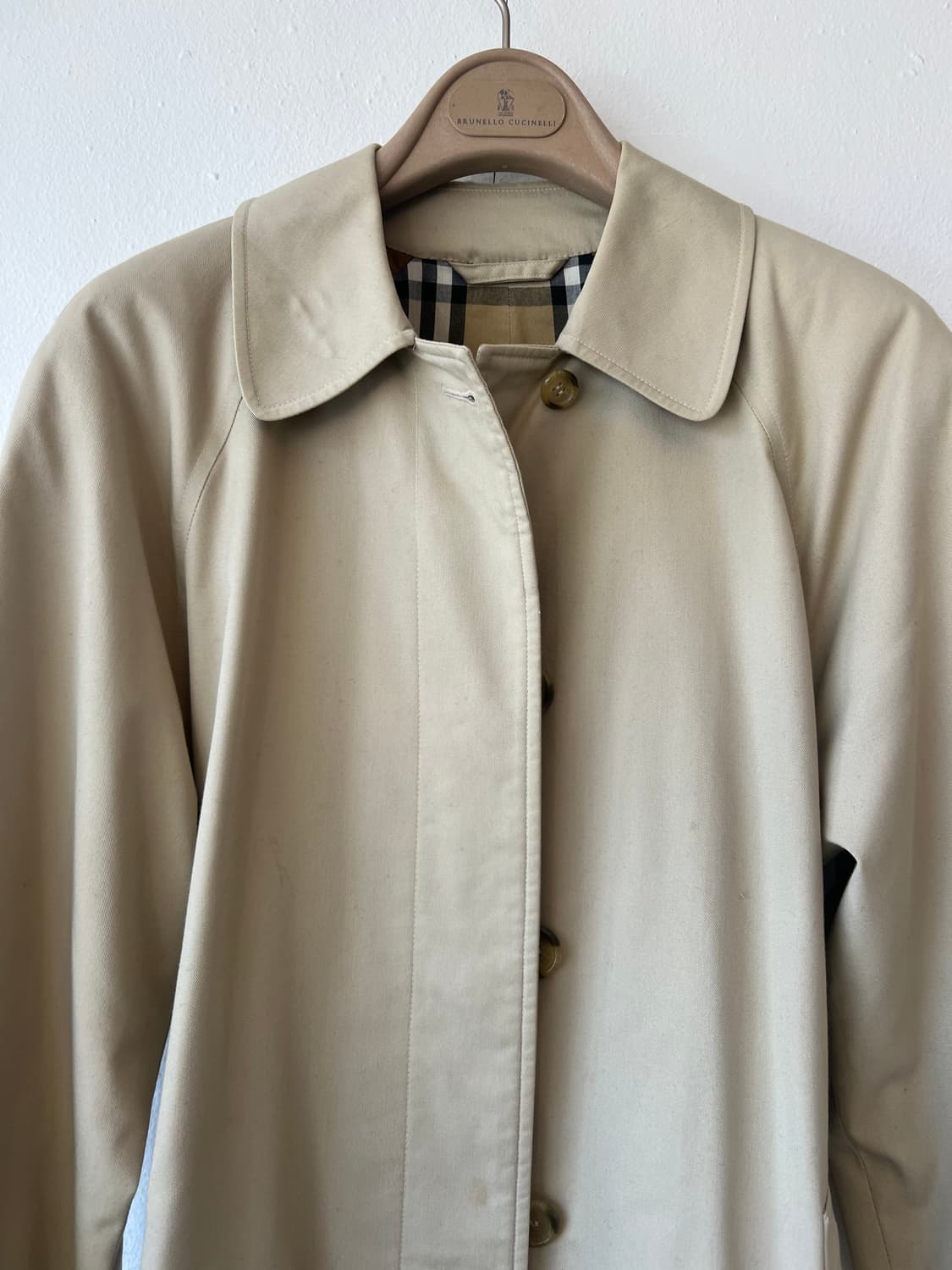 버버리 여성 베이지 개버딘맥코트 간절기싱글코트 상품이미지1