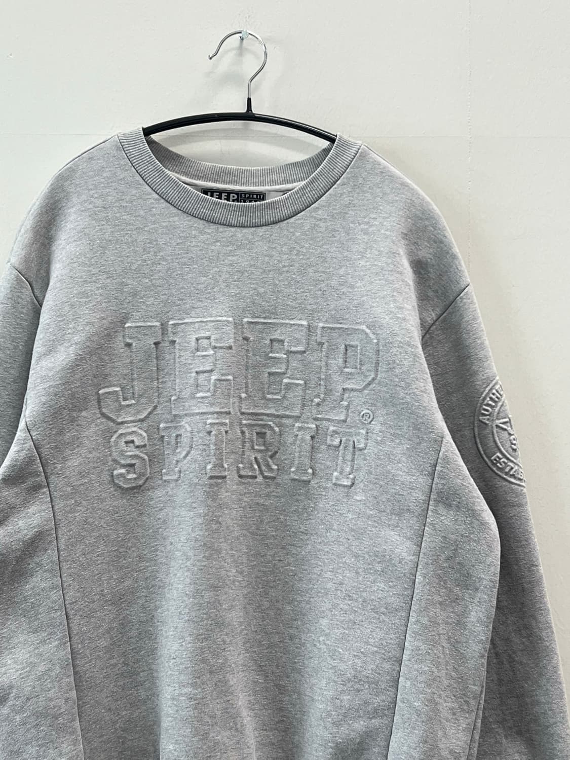 (M) JEEP 지프 맨투맨 그레이 상품이미지3