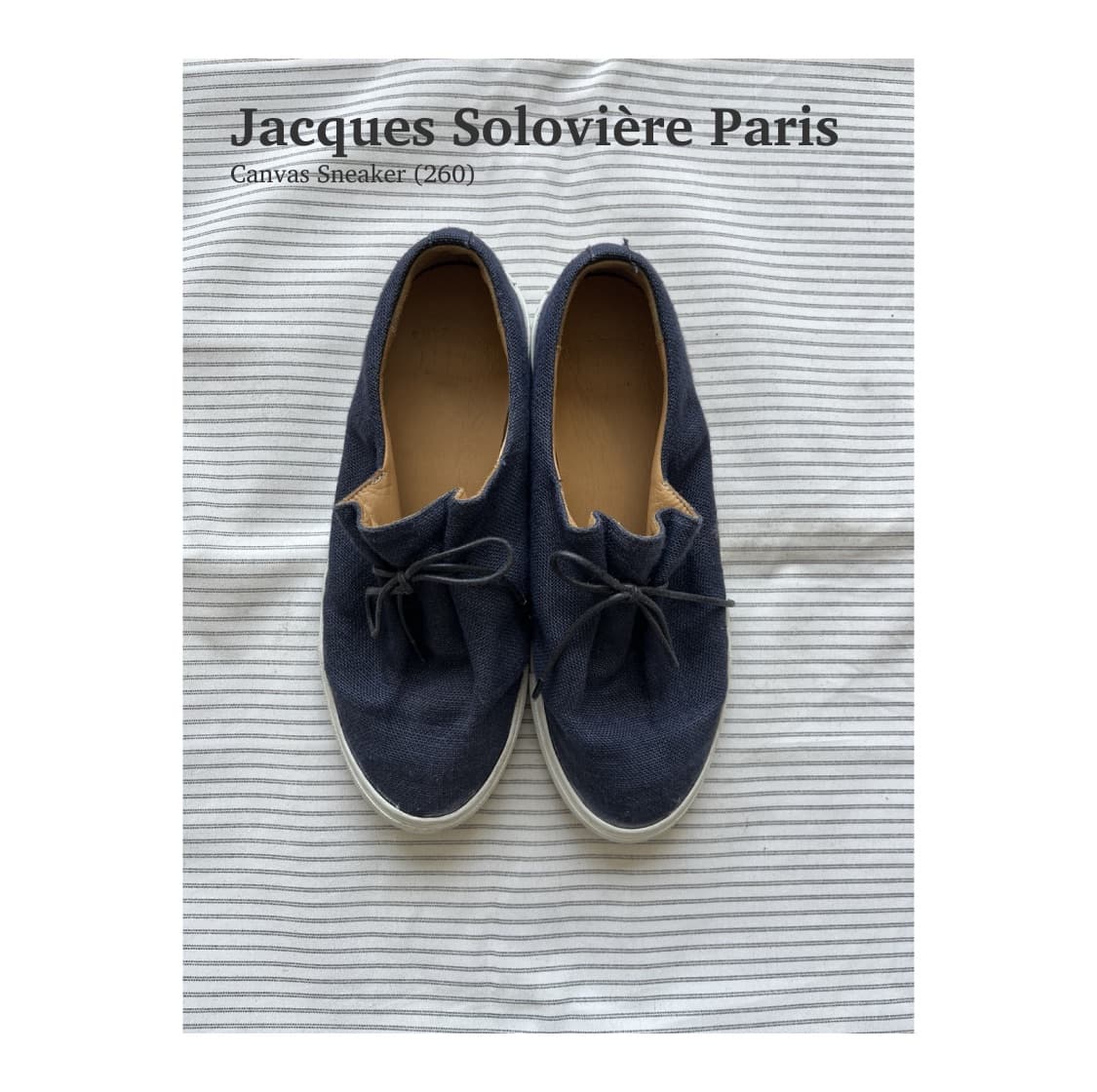 자크 솔로비에르 캔버스 스니커즈 (260) 상품이미지1