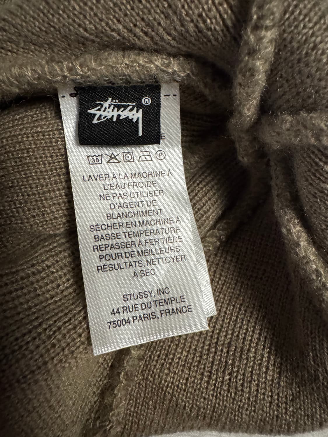 스투시 브러시드 비니 샌드 상품이미지3