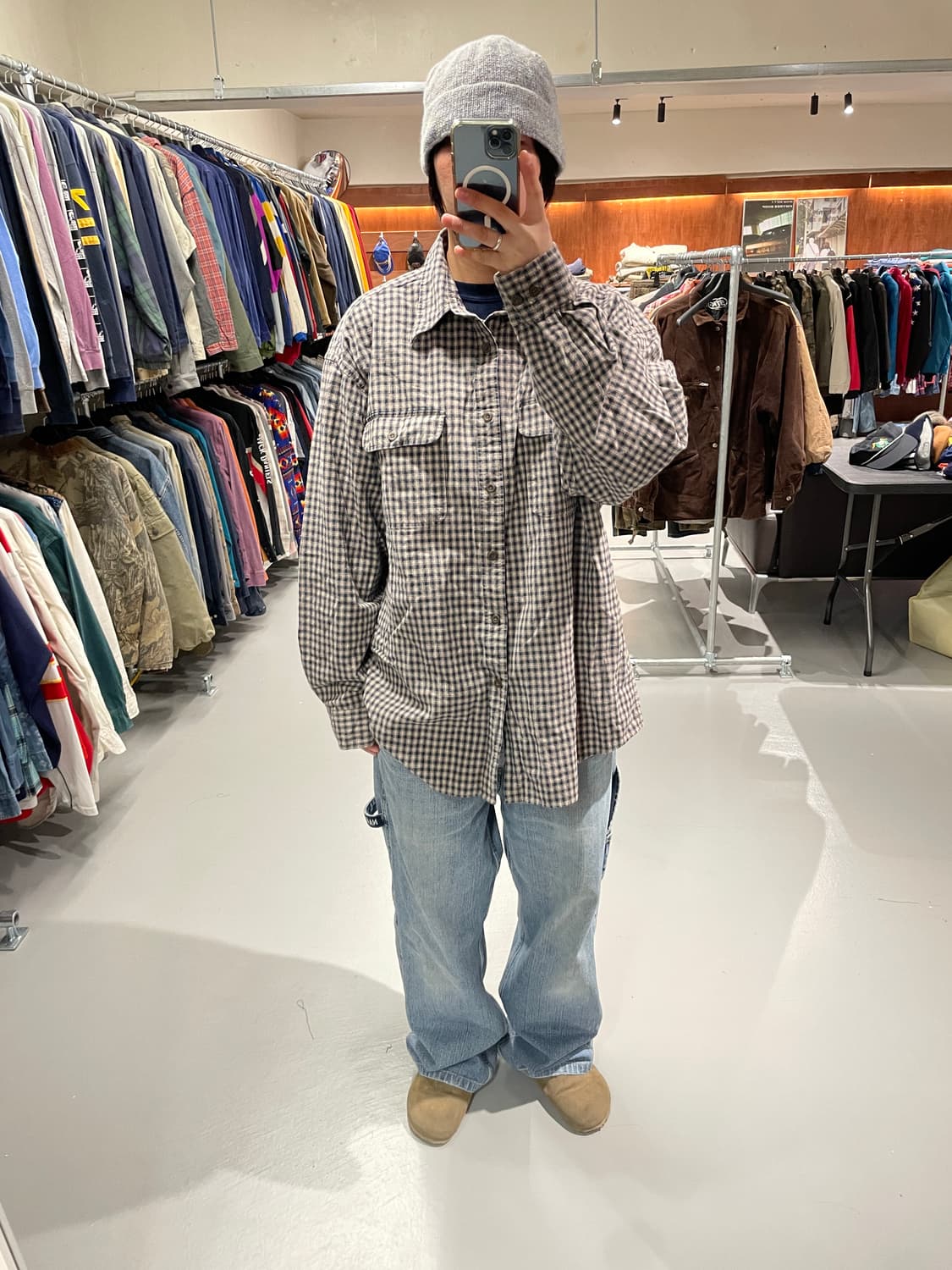 GAP 체크 셔츠 상품이미지3