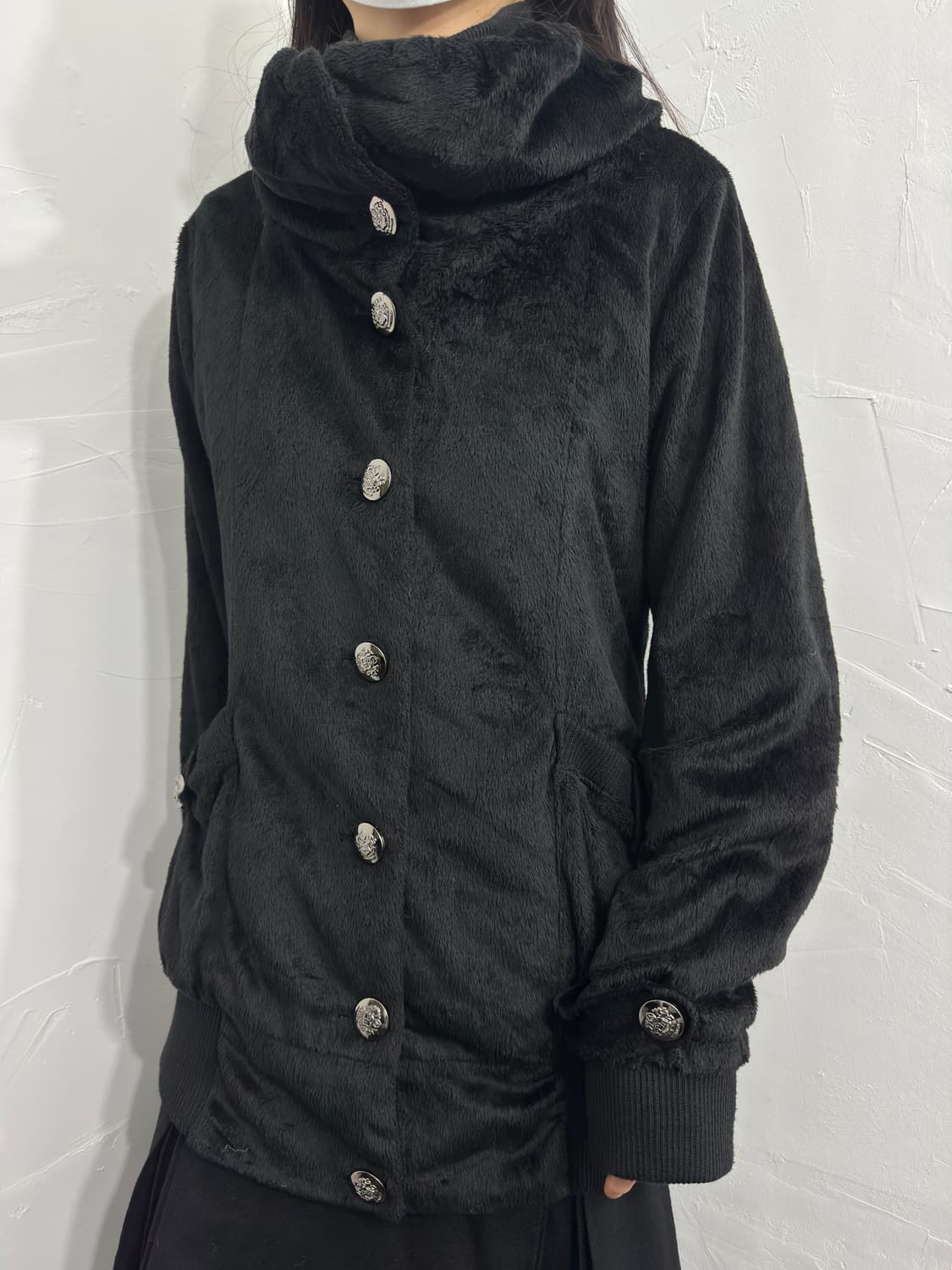 ryu ryu button fur jacket 상품이미지3