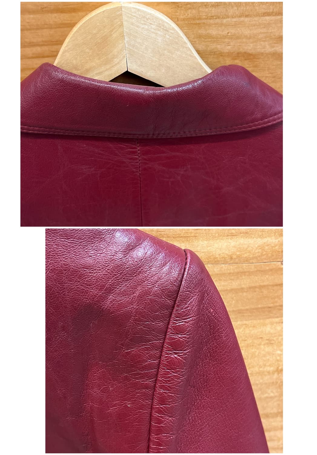 빈티지 양가죽 레더 자켓 레드 #csz3595 상품이미지7