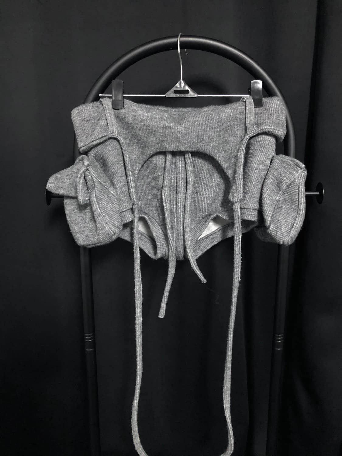 길라아카이브 bold logo pocket knit shorts grey 상품이미지7
