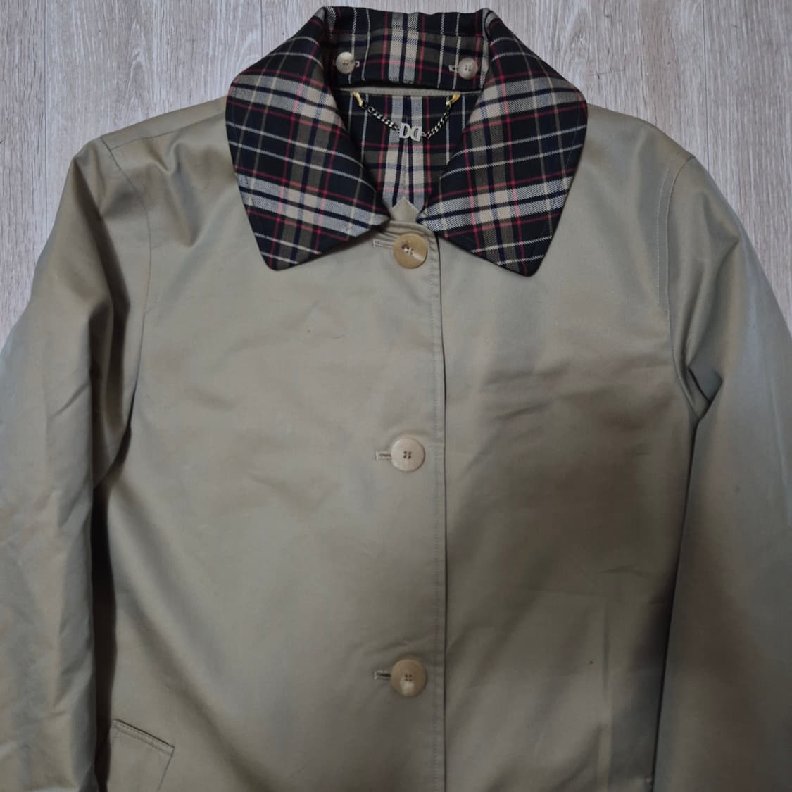 닥스 런던 체크 카라 트렌치코트 85-160 상품이미지2