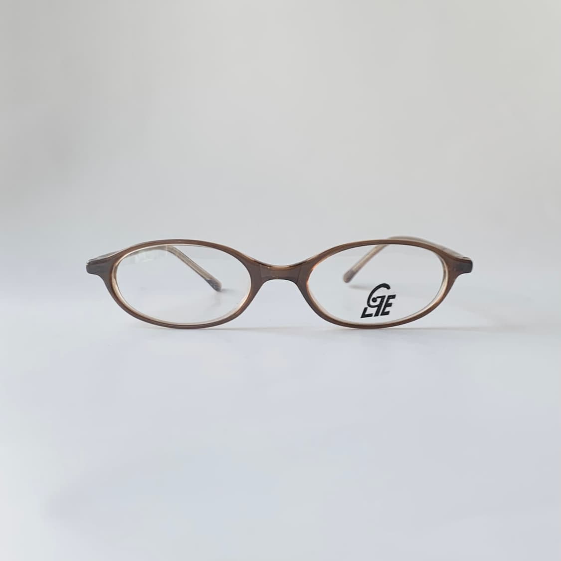765 데드스탁 뿔테 오벌 라운드 브라운 빈티지안경 상품이미지1