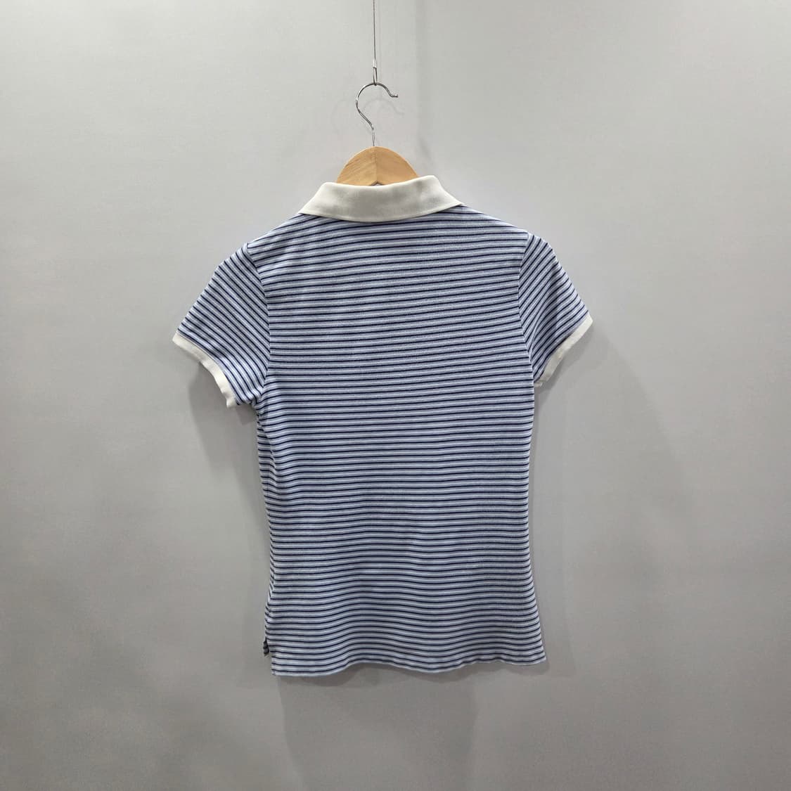 폴로진스 우먼 코튼 카라 스트라이프 반팔티 M 상품이미지5