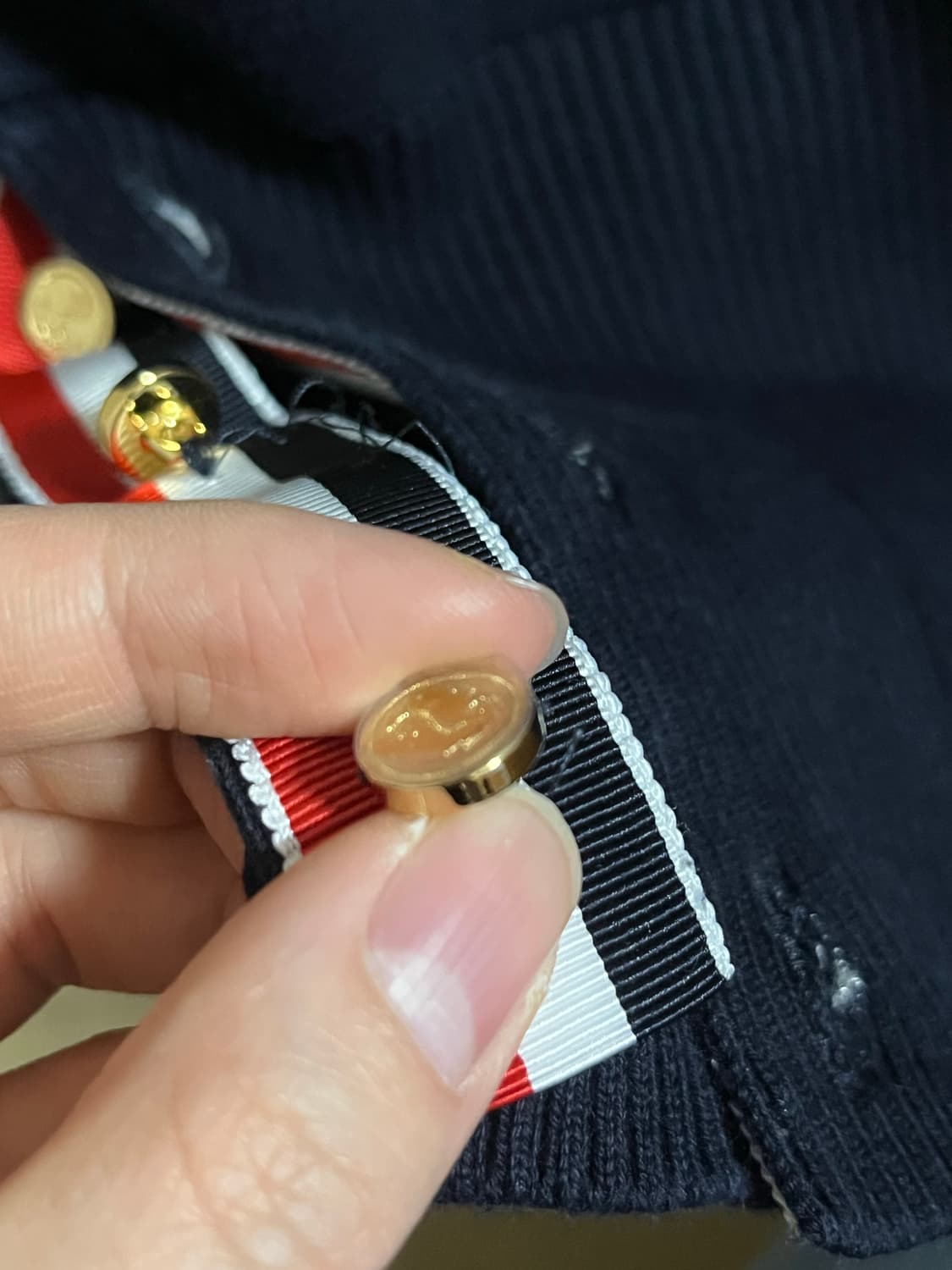 톰브라운 스티치 네이비 니트 상품이미지1