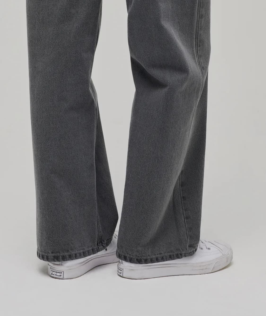 무신사 스탠다드 우먼 와이드 데님 팬츠 청바지 그레이 상품이미지4