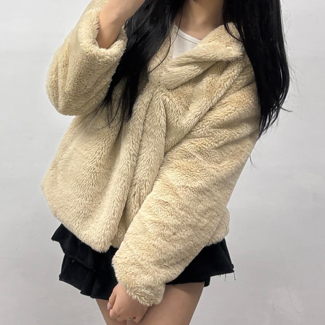 Zara 자라 쉐르파 뽀글이 자켓 후리스 후드집업(S) 상품이미지3