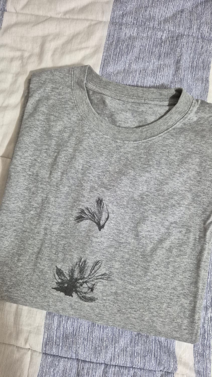 다이브인 그래픽 티셔츠 멜란지그레이 1사이즈 상품이미지1