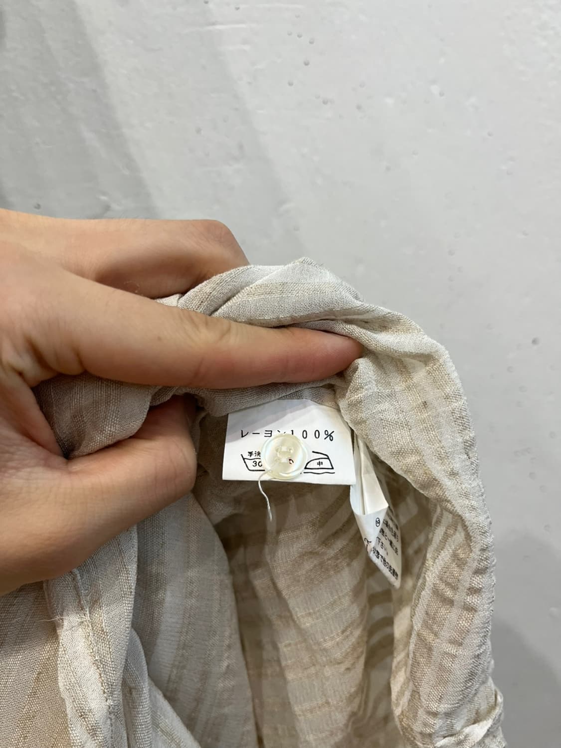Pyumosso 레이온 롱 슬리브리스 버튼 원피스 상품이미지7