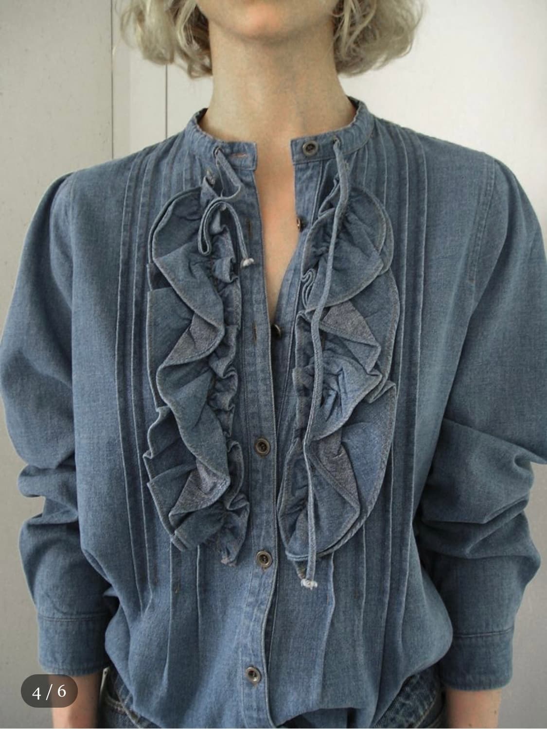 eonts country denim frill blouse (에옹쓰) 상품이미지3