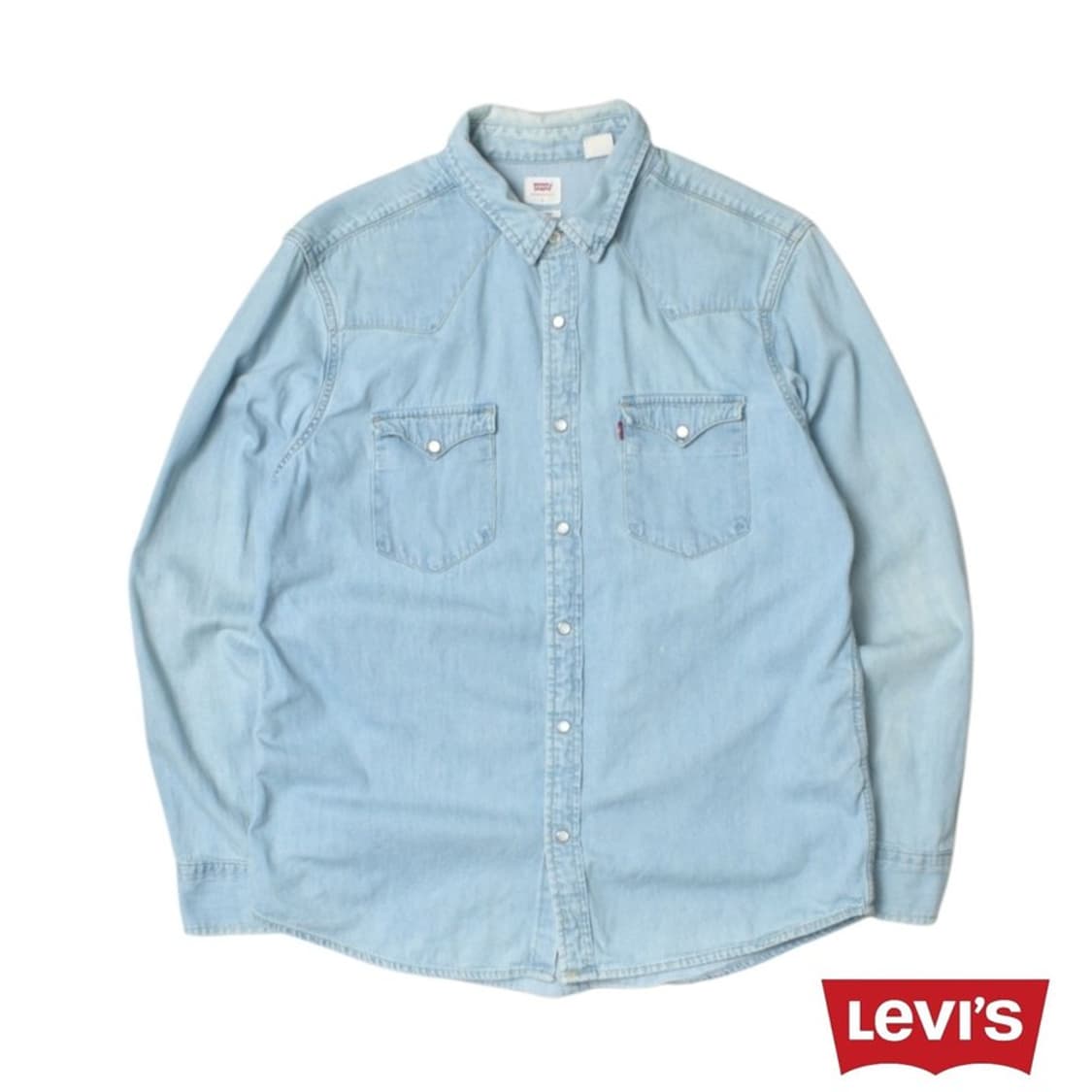리바이스 웨스턴 데님셔츠 청남방 L 상품이미지1