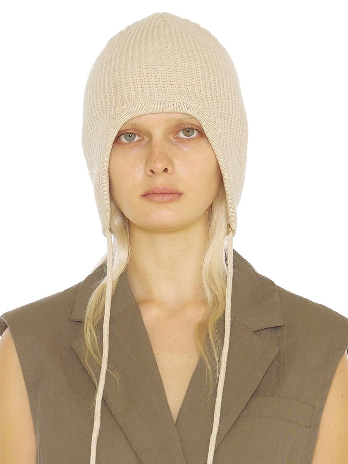 UNDERCONTROLSTUDIO string earflap beanie 상품이미지5