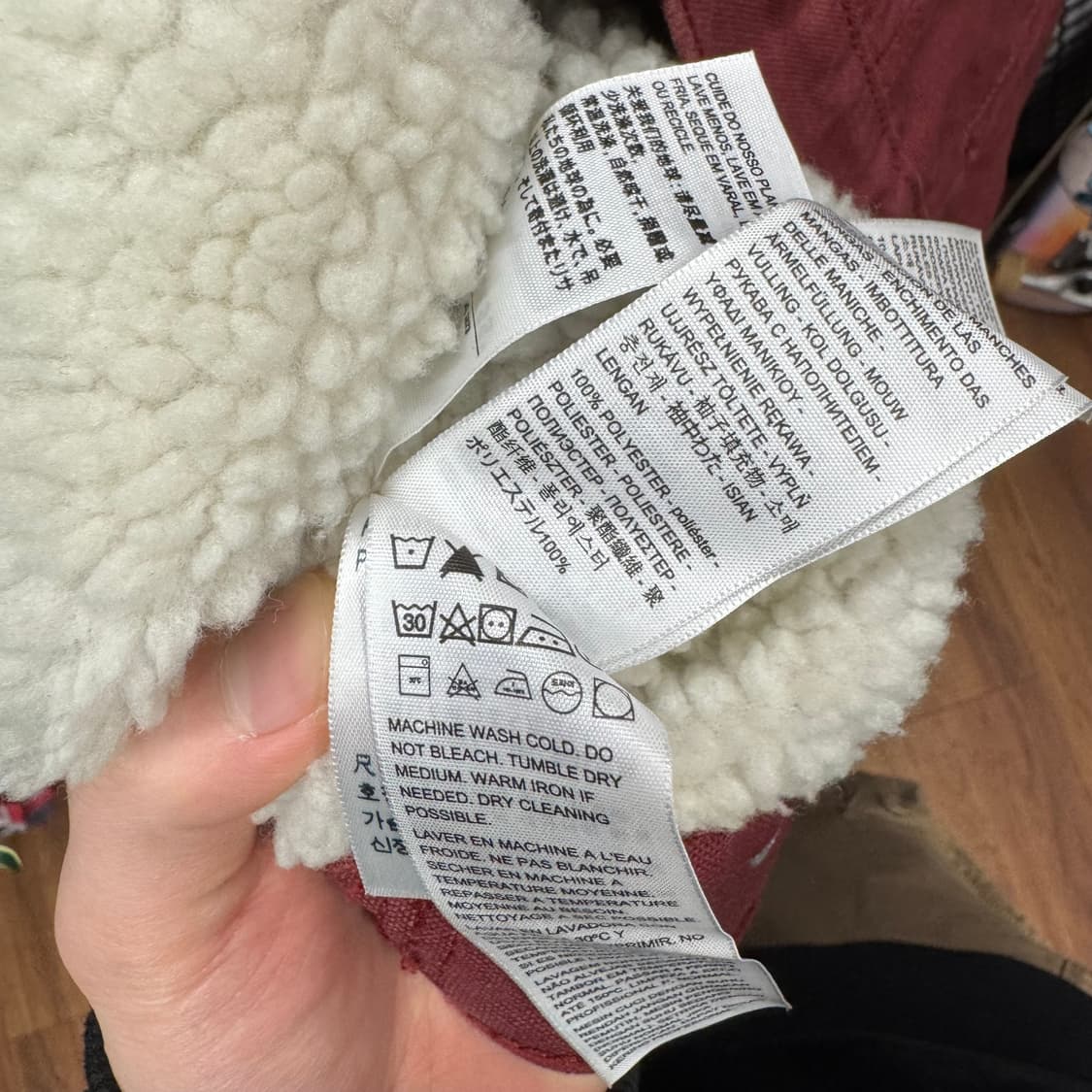 리바이스 타입 3 쉐르파 트러커 자켓 레드 상품이미지7