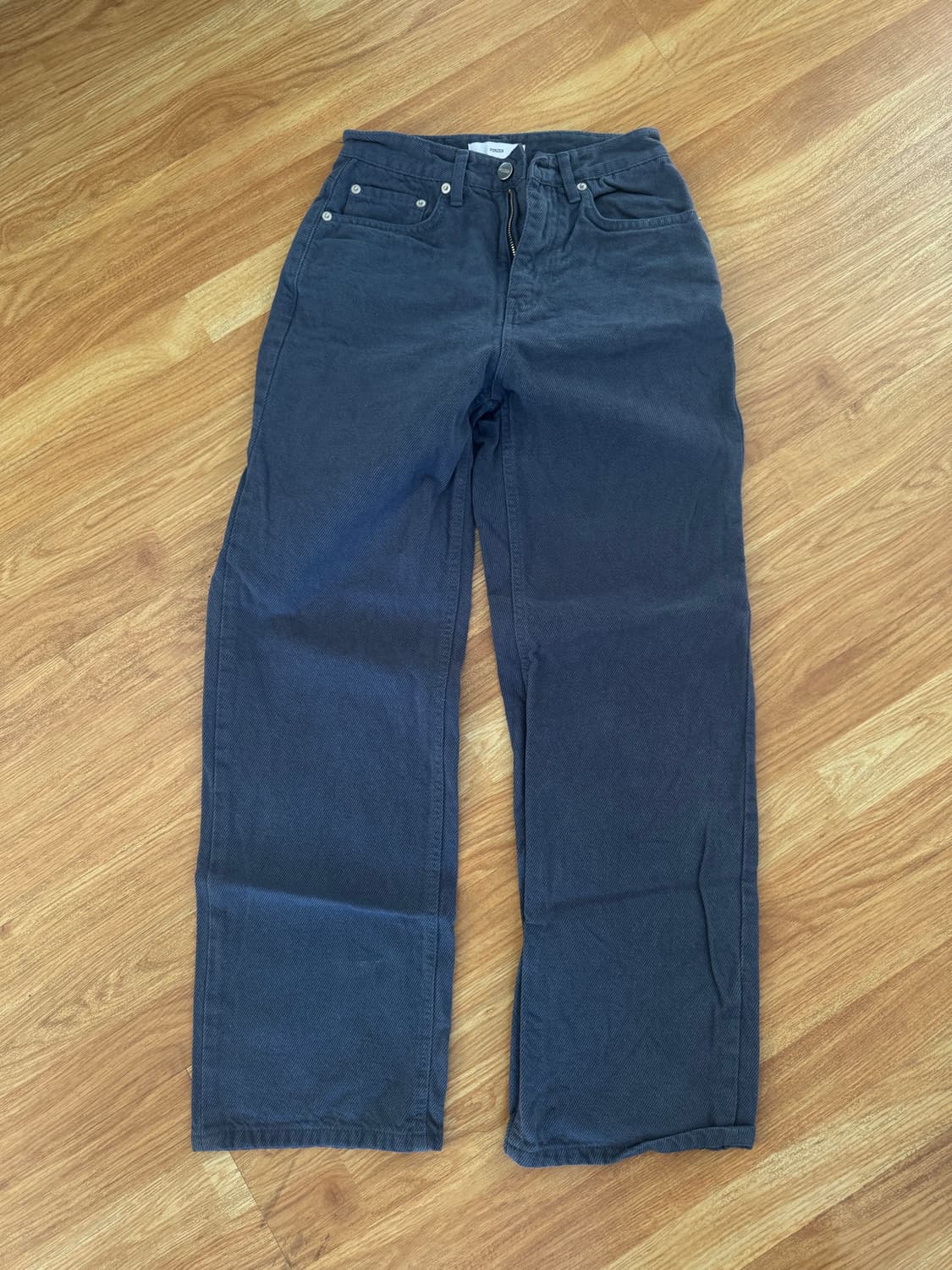 포저 블루그레이 스트레이트 팬츠 S 상품이미지1