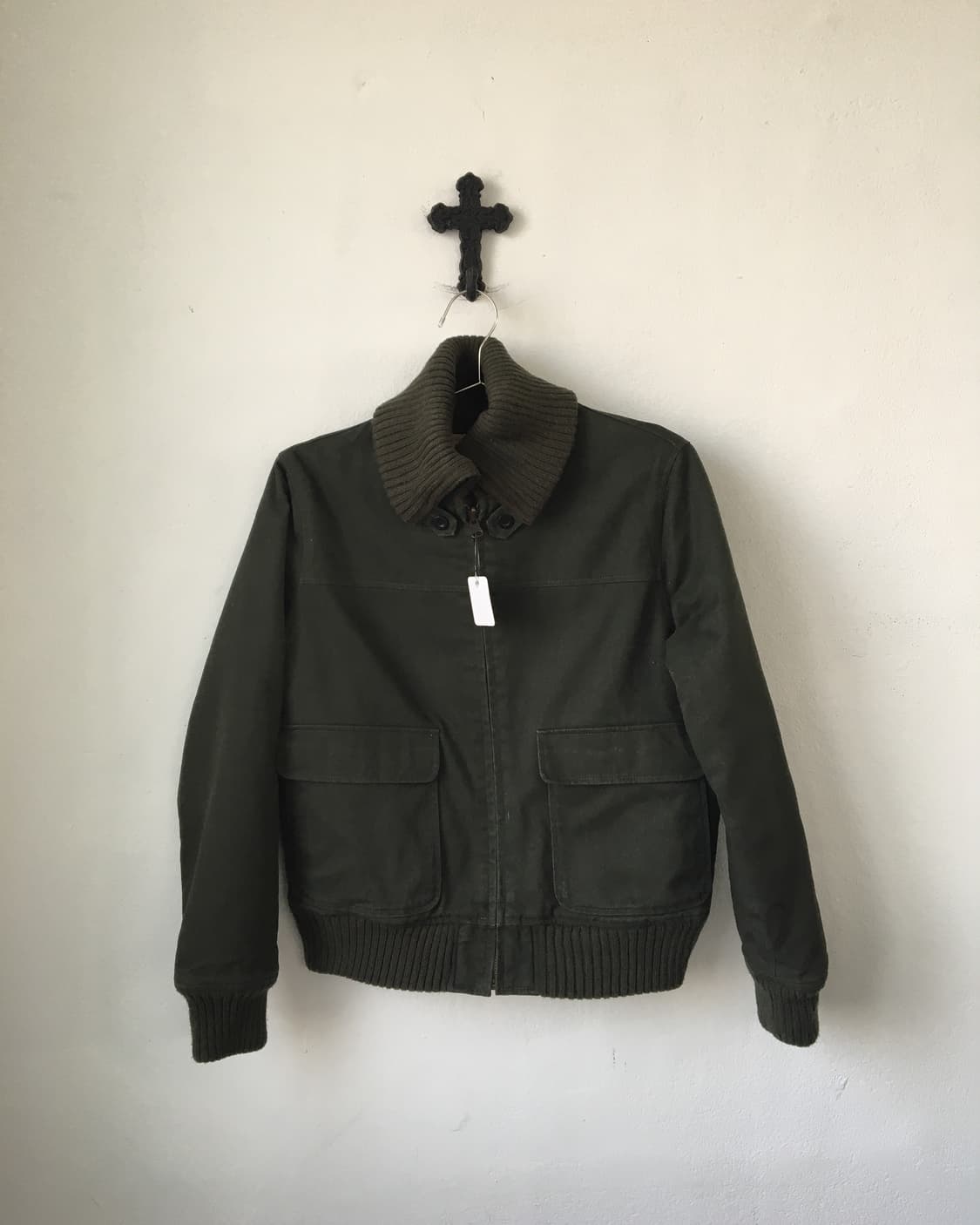 Ribbed layered high neck jacket 상품이미지2