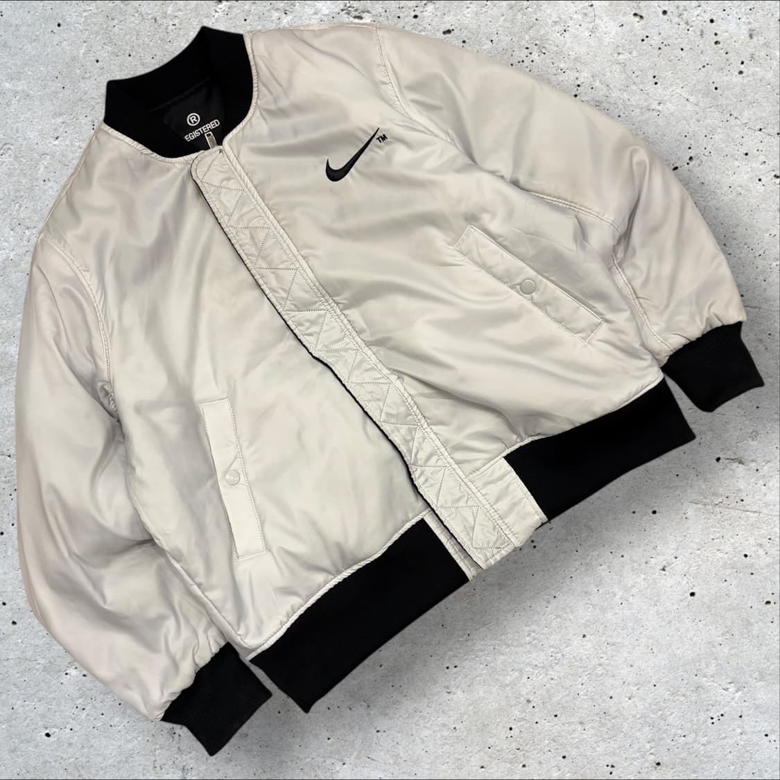 [2XL] 나이키 스우시 리버시블 봄버 자켓 블랙/화이트 C401 상품이미지2