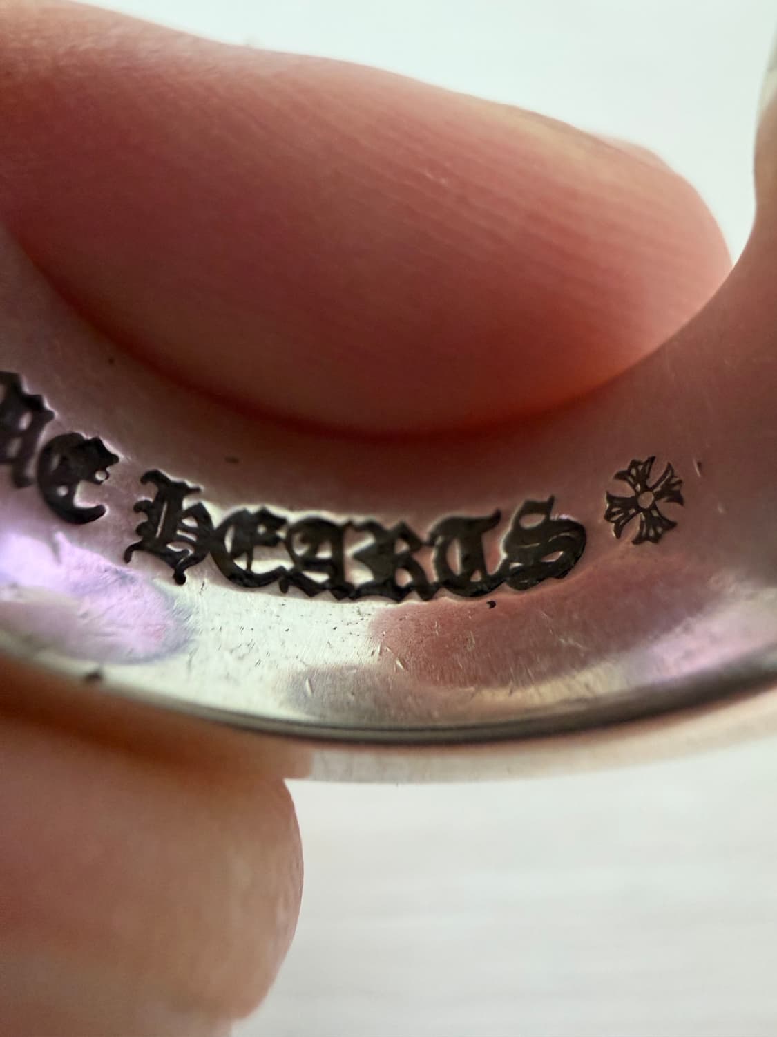 [us5.5] 크롬하츠 스크롤 라벨링 라지 상품이미지8