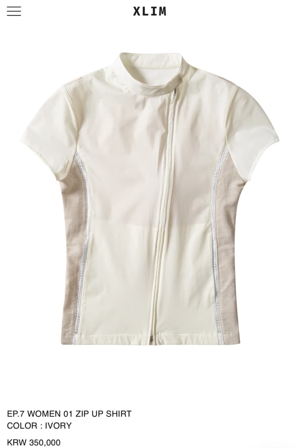 XLIM XLIM EP.7 WOMEN 01 ZIP UP SHIRT 상품이미지1