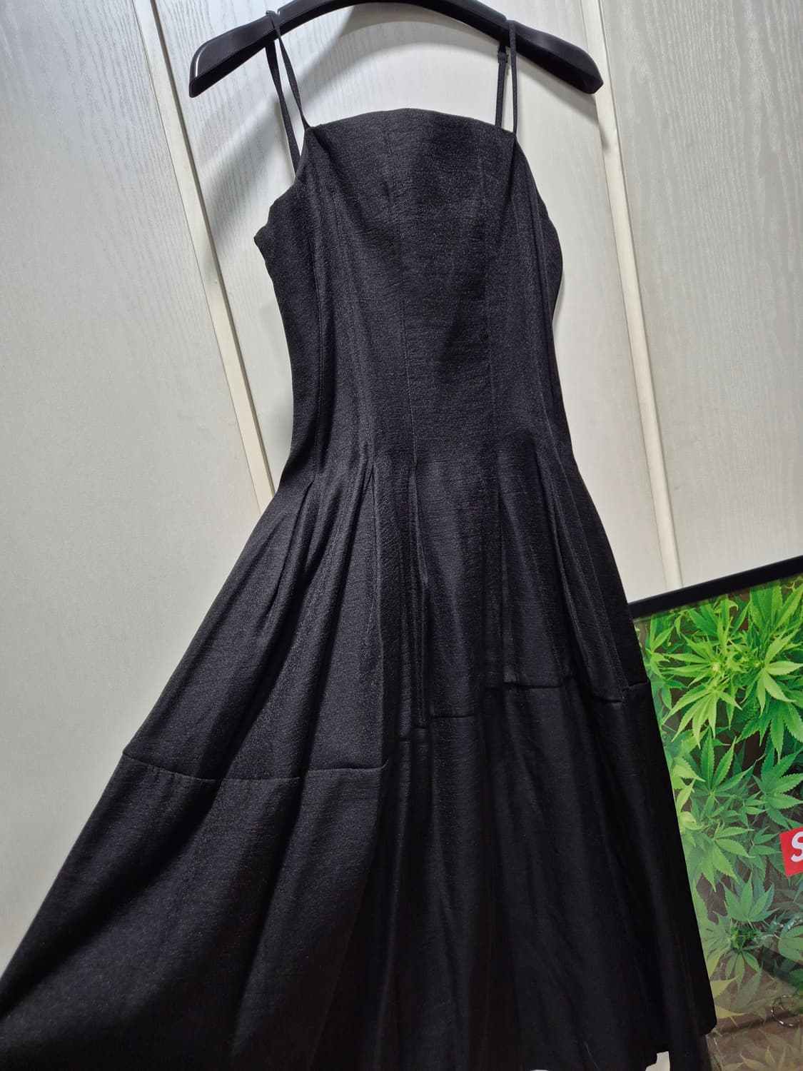 (타임세일)(새상품)디어먼데이로 블랙 끈나시 원피스 상품이미지6