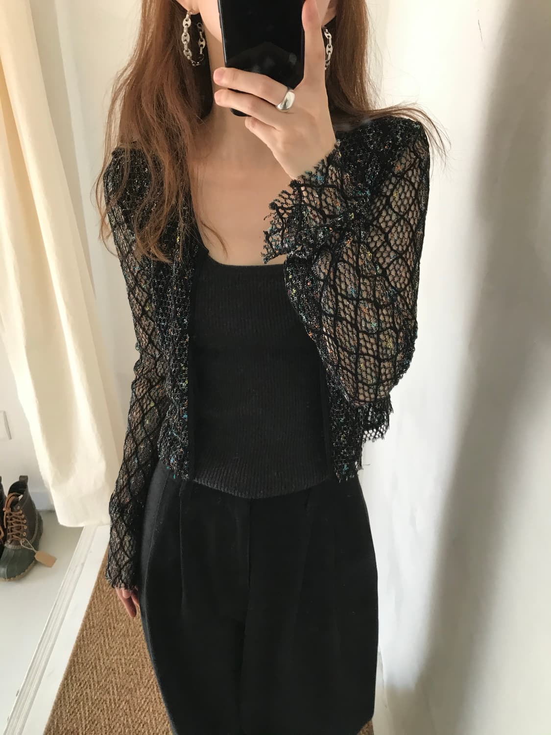 color mesh cardigan 상품이미지4