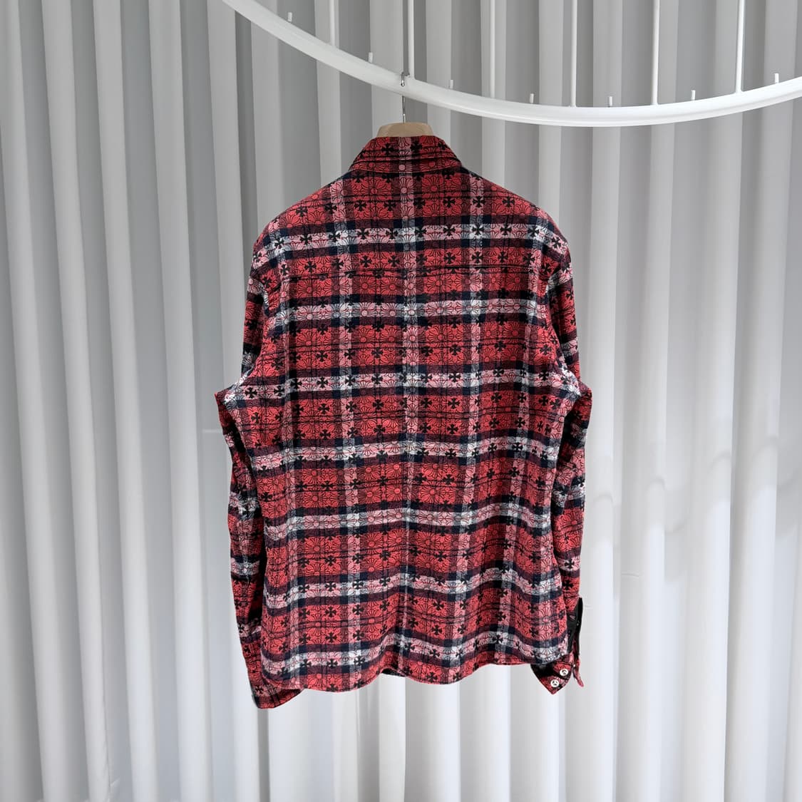 (A+/XL) / 크롬하츠 루즈앤리스 셔츠 자켓 레드 상품이미지5