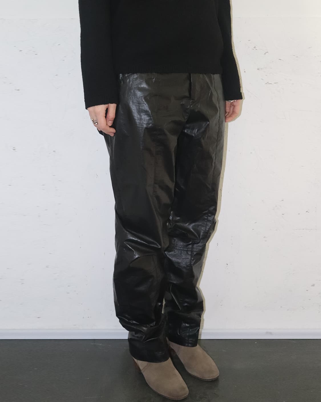 이자벨 마랑 패널드 코팅 스트레이트 레그 팬츠 상품이미지2