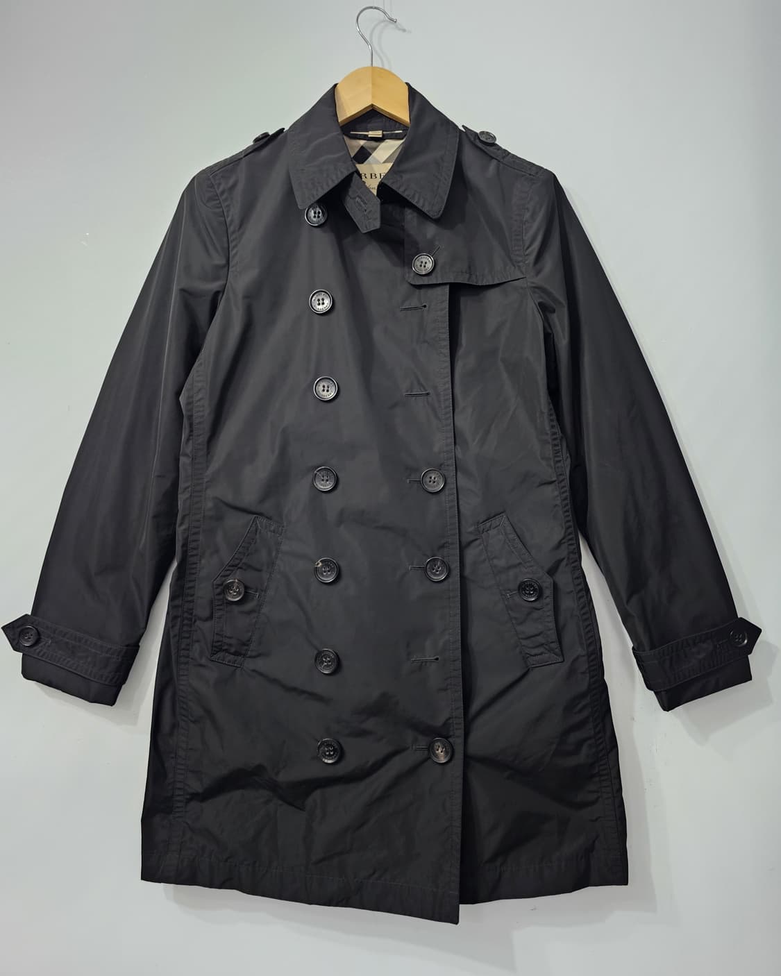 정품 Burberry 버버리 블랙 트렌치 코트 66 상품이미지3