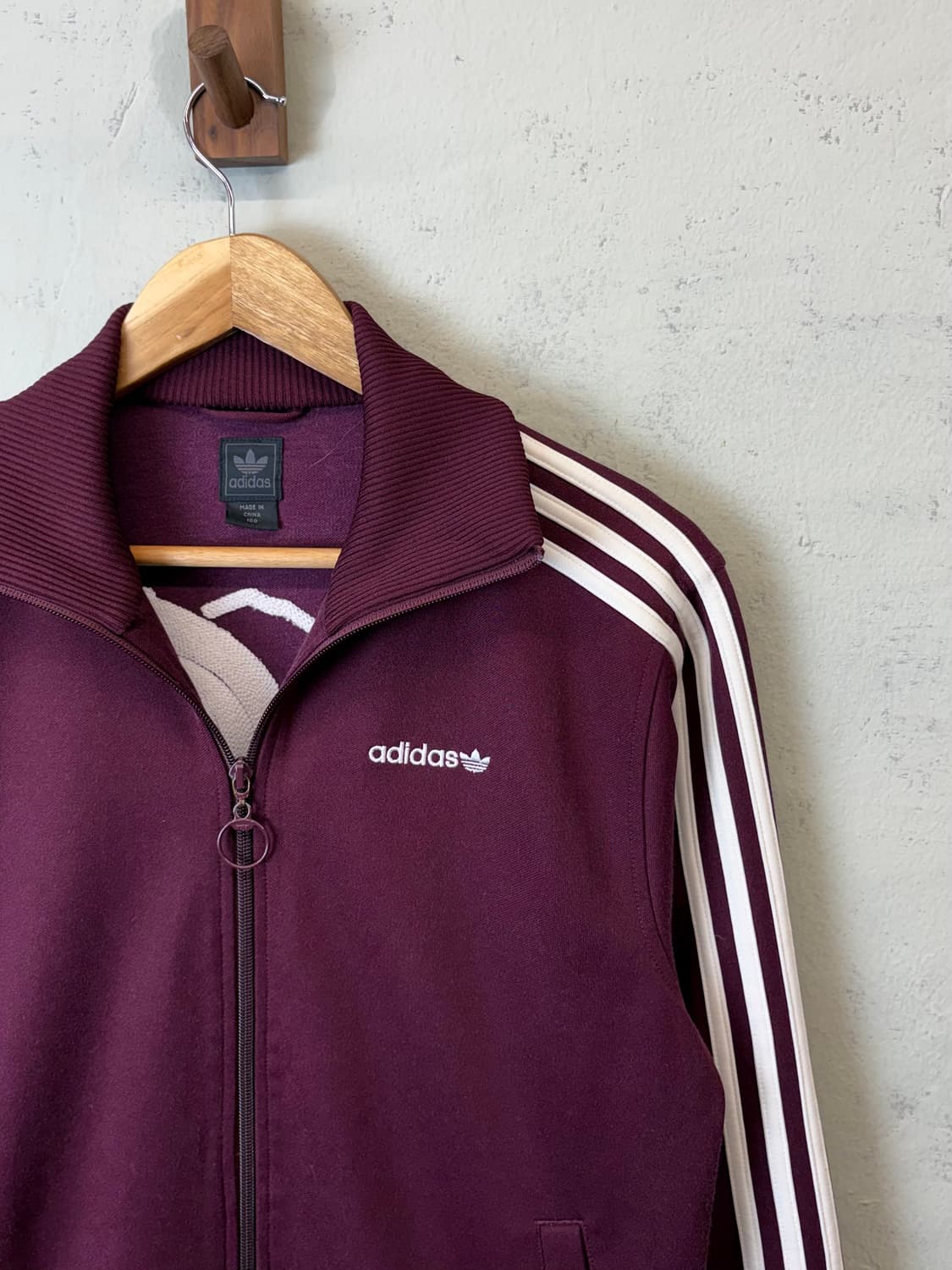 아디다스 00s 폴라베어 버건디 베켄바우어 트랙탑 져지 상품이미지3