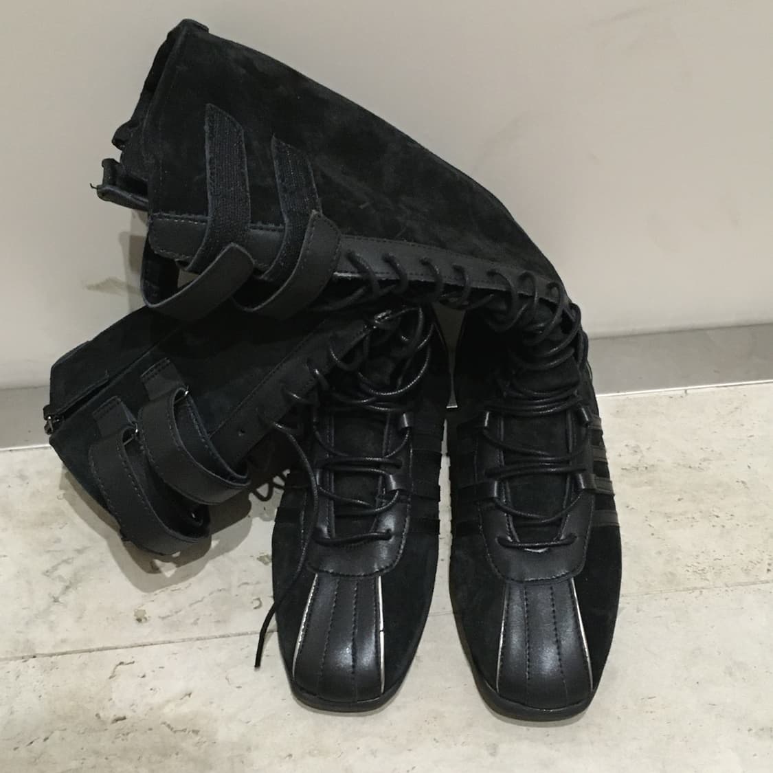 락피쉬 웨더웨어 블리스 레이스업 롱부츠 블랙 상품이미지2