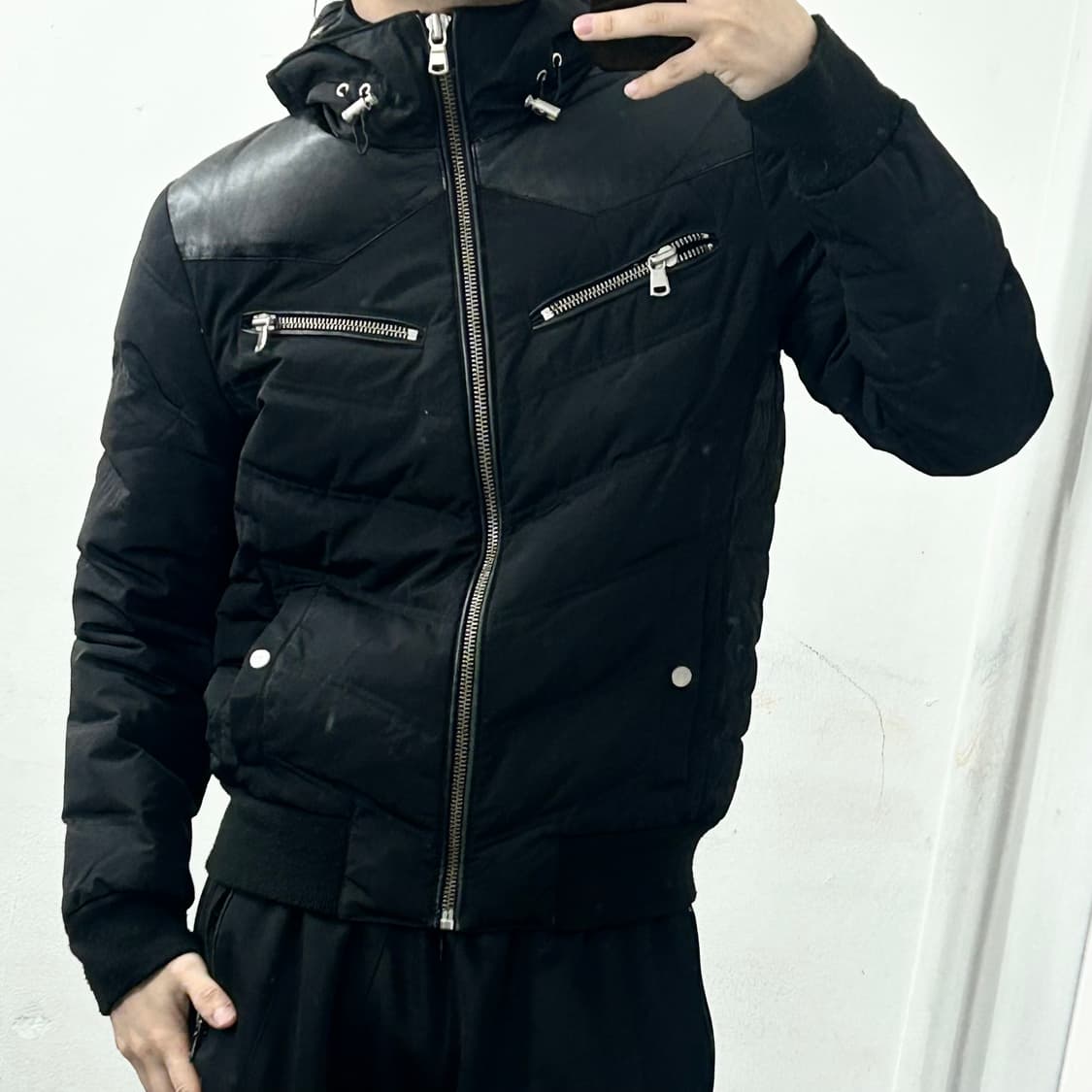 The Kooples 구스다운 바이커 패딩 상품이미지2