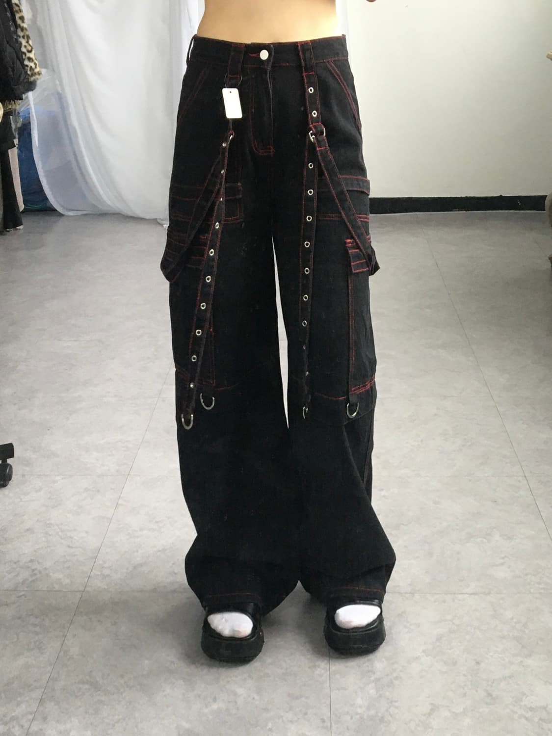 Belted pants 상품이미지1