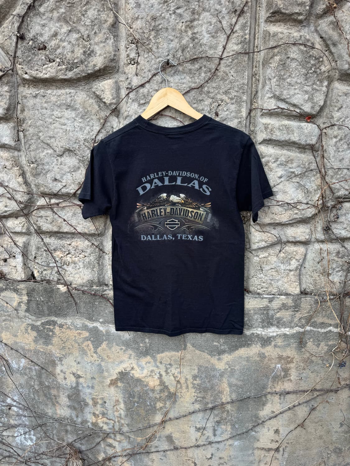 할리데이비슨 빈티지 2010 헤인즈 프린팅 반팔 티셔츠 상품이미지2